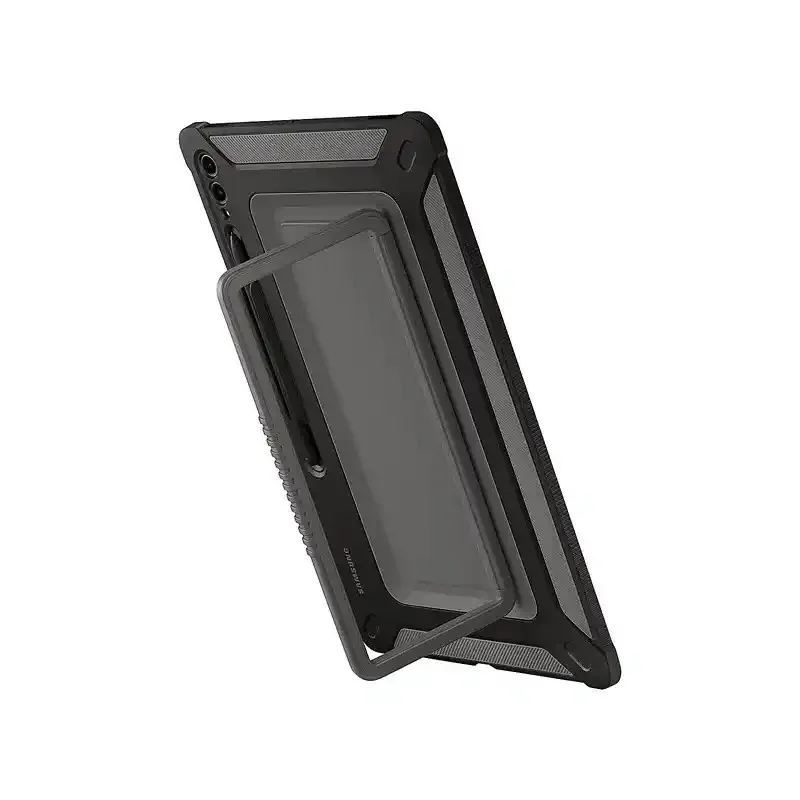 Samsung Coque arrière renforcée étui de protection Galaxy Tab S9 Ultra S10 Ultra résistante Noir EF