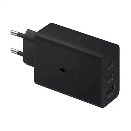 Samsung adaptateur chargeur secteur rapide USB-C 65W x2, USB-A x1 Noir EP-T6530NBEGEU