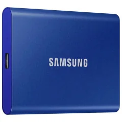 Samsung Disque dur externe Portable SSD T7 2 To Bleu Dimensions du produit 85 x 57 x 8.0mm