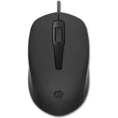 HP 150 Souris USB Type-A filaire - Jusqu’à 1600 ppp - Précise et confortable - navigation fluide - Noir