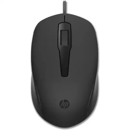 HP 150 Souris USB Type-A filaire - Jusqu’à 1600 ppp - Précise et confortable - navigation fluide - Noir