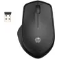 HP 280 Souris sans fil - USB-A - 2,4 GHz - Clics silencieux - 18 mois d'autonomie design ergonomique - Noir