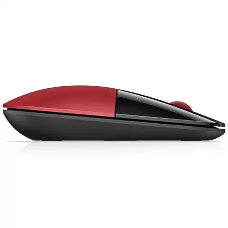 HP Z3700 Souris sans fil 2,4 GHz - 1200 ppp - 1600 DPI - 16 mois d'autonomie - style plat - Rouge