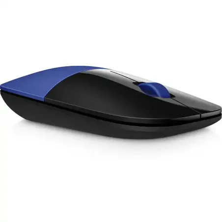 HP Z3700 Souris sans fil 2,4 GHz - 1200 ppp - Jusqu’à 16 mois d'autonomie - style plat - Couleur Bleu