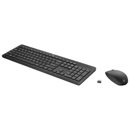 HP 235 Ensemble clavier AZERTY et souris sans fil 2,4 GHz - 16 mois d'autonomie - Noir