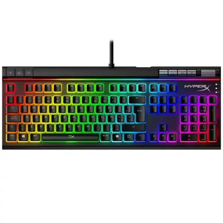 HP HyperX Alloy Elite 2 Clavier AZERTY filaire gaming - anti-ghosting 100 % - Illumination RGB - molette réglable