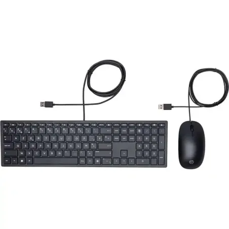 HP 150 Souris et clavier USB Type-A filaires - 1600 ppp - Course de touches extra-courtes