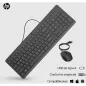 HP 150 Souris et clavier USB Type-A filaires - 1600 ppp - Course de touches extra-courtes