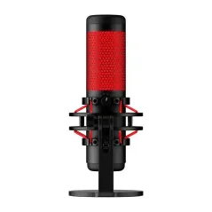 HyperX QuadCast - microphone USB - Éclairage rouge - anti-vibration - Rouge Noir
