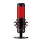 HyperX QuadCast - microphone USB - Éclairage rouge - anti-vibration - Rouge Noir