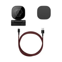 HyperX Vision S Webcam - Enregistrement 4K 30 IPS - USB-C 3.0 - Angle de vue de 90°