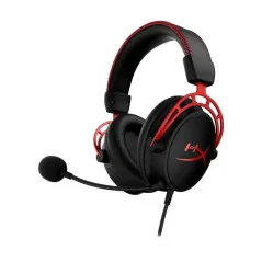 HyperX Cloud III Casque sans fil - 120 heures d’autonomie - Haut-parleurs inclinés 53 mm - rapide et fiable - Noir-Rouge